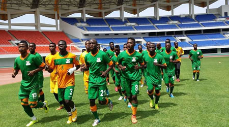 Nigeria vs Zambia Chipolopolo arrive in Abuja