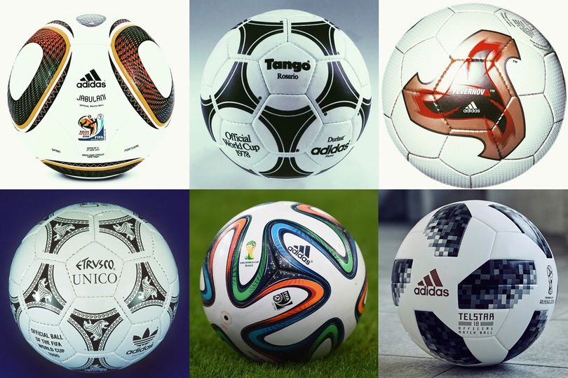 Every World Cup football since 1970 as adidas launch new Telstar 18 for ...