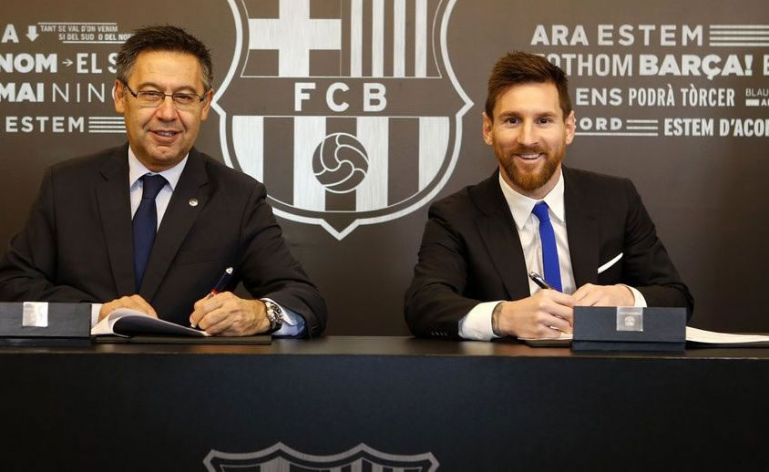 messi sign deal